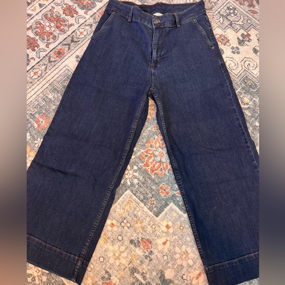NWOT Caslon Wide-Leg Denim Jeans Sz 8
